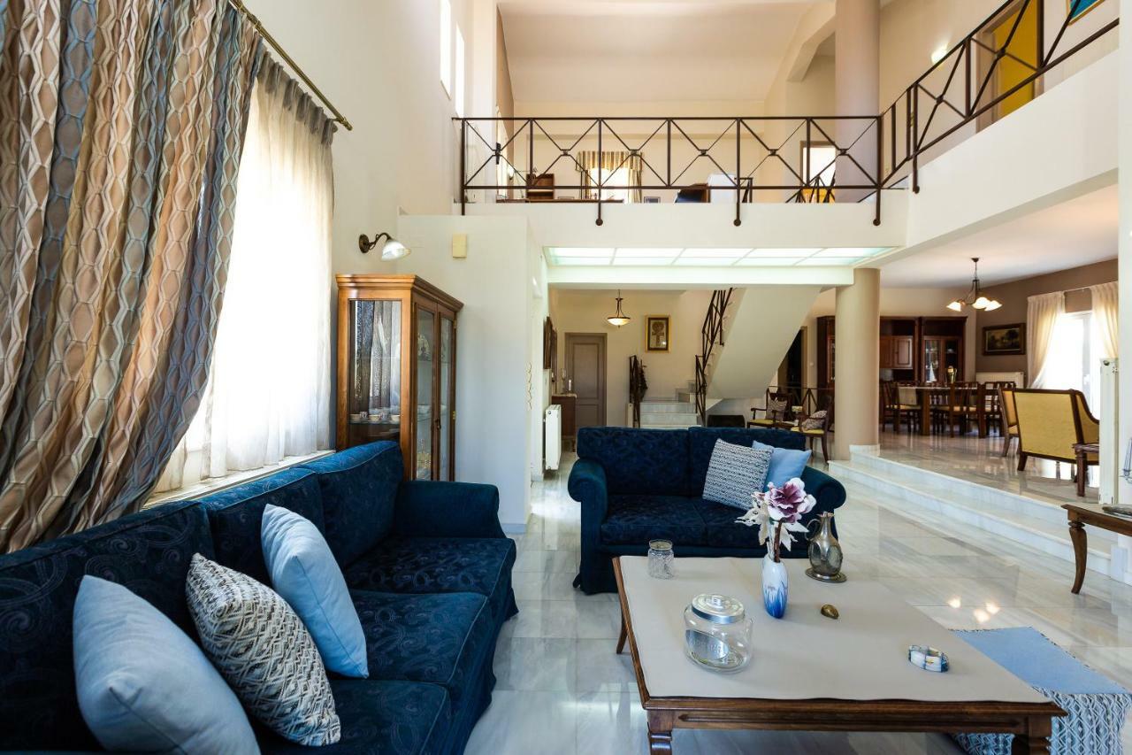 Carpe Diem-Luxury Villa With Private Pool Agia Paraskevi  Buitenkant foto