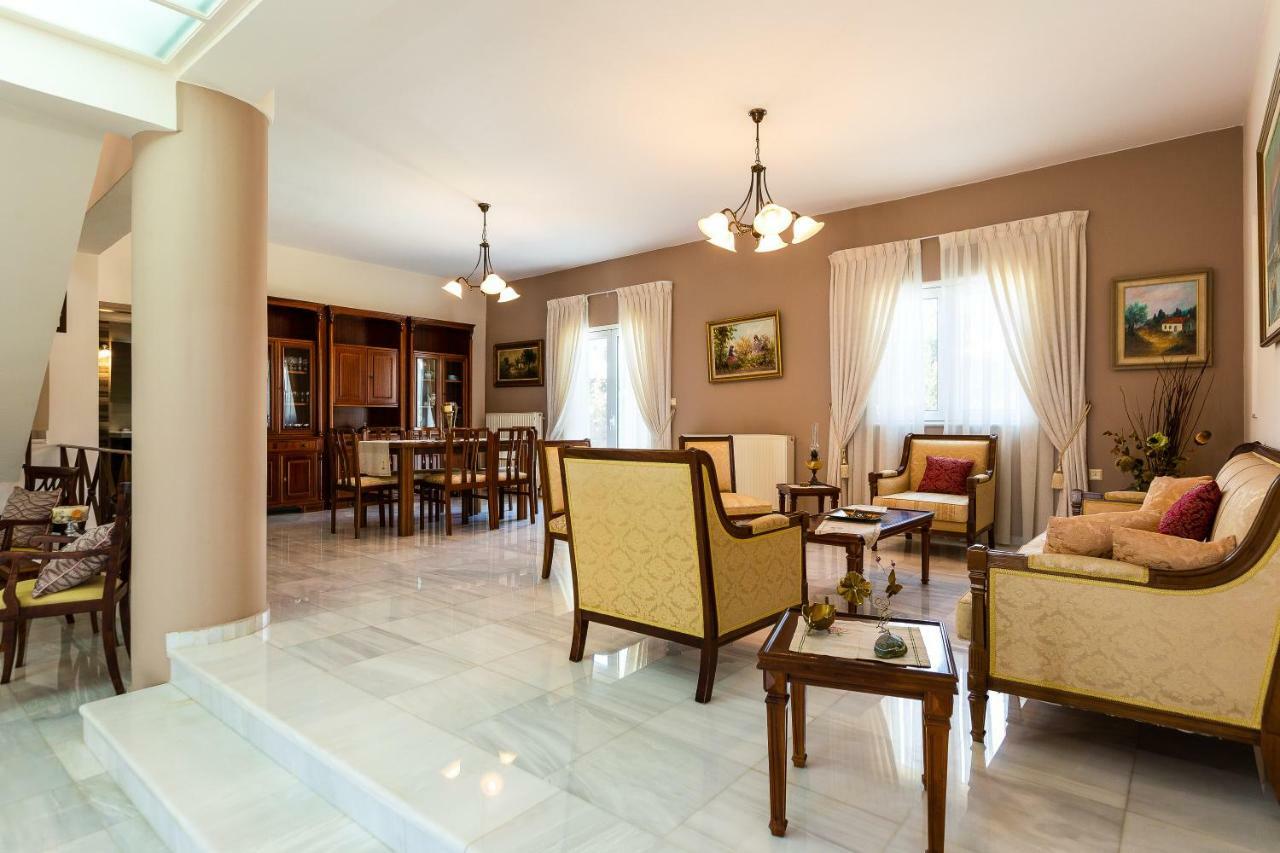 Carpe Diem-Luxury Villa With Private Pool Agia Paraskevi  Buitenkant foto