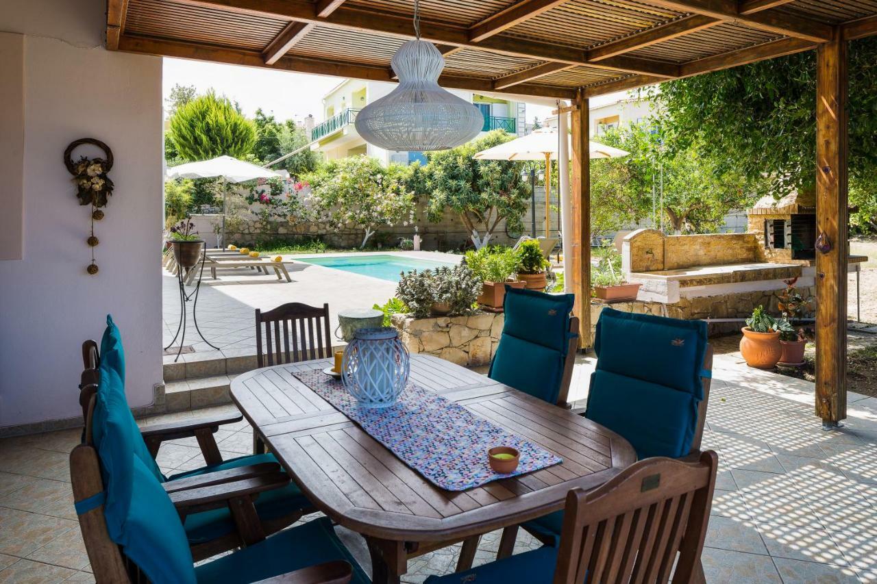 Carpe Diem-Luxury Villa With Private Pool Agia Paraskevi  Buitenkant foto